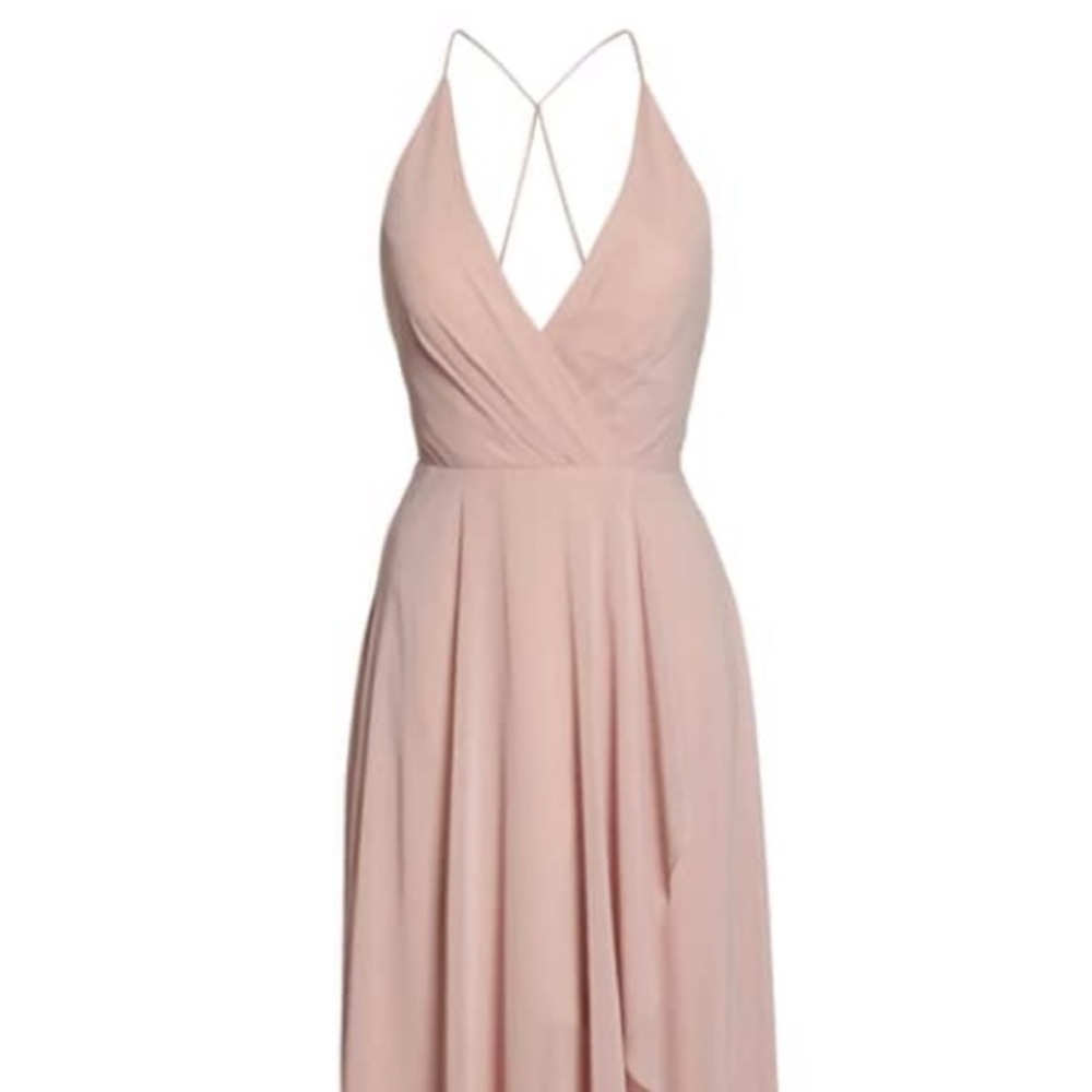 Jenny Yoo Farrah bridesmaid dress, whipped apricot
